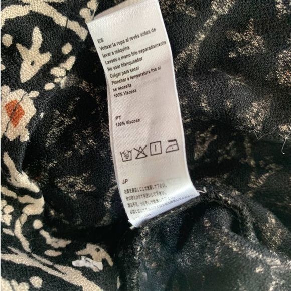 Amuse Society Printed Viscose High Waist Cropped Pants Size L - Picture 5 of 7